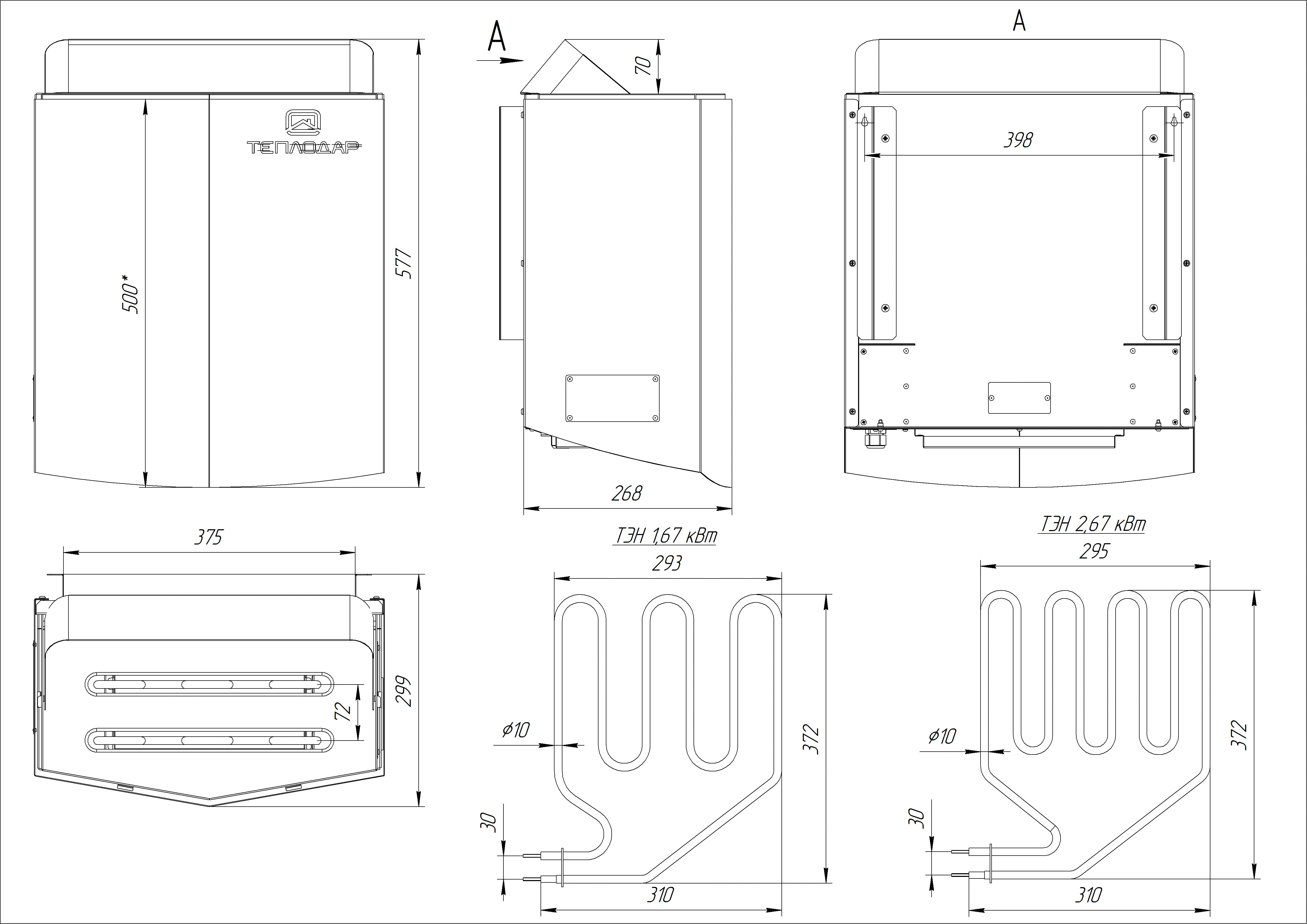 Печь для финской сауны SteamSib 3,3 - Теплодар